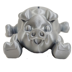 Flexi-Mech Piggy Bank Articulated Pig Functional 3d Printed Kids Toy Bank Choose A Color