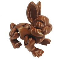 Flexi-Mech Rabbit Run Articulated Mechanical 3d Printed Toy Bunnny Choose Color