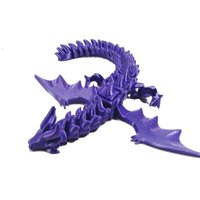 FlexiMech War Dragon Fully Articulated 3d Printed Mechanical Toy Choose Color
