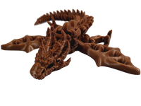 FlexiMech Zombie War Dragon Articulated 3d Printed Mechanical Fidget Toy Choose Color