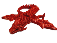 FlexiMech Zombie War Dragon Articulated 3d Printed Mechanical Fidget Toy Choose Color