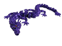 Flexi-Mech Dymond Eyez Royal Dragon Fully Articulated 3d Printed Fidget Toy Bling Choose Color