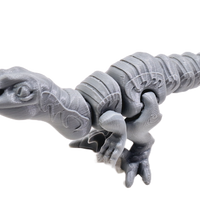 FlexiMech Dino Cute Mini Prehistoric Velociraptor Fully Articulated 3d Printed Toy Raptor Dinosaur