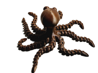 Dieymond Eyes Crazy 3D Printed Octopus Flexible Articulated 5.5" Fidget 8 Legs Bling Toy