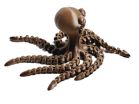 Dieymond Eyes Crazy 3D Printed Octopus Flexible Articulated 5.5" Fidget 8 Legs Bling Toy