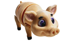 Fleximech Piglet Flexible Fully Articulated 3d Printed Farm Animal Fidget Toy