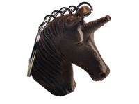 FlexiMech Unicorn Keychain 3D Printed Mini Statue Head Backpack Charm Choose Color