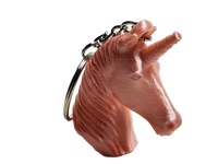 FlexiMech Unicorn Keychain 3D Printed Mini Statue Head Backpack Charm Choose Color