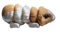 Flexibabies Cute Mini Baby Guinea Pig Articulated 3d Printed 3.5" Fidget Toy