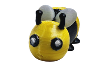 Dieymond Eyes Bumble Bee & Bee Hive Tiny Articulated 3d Printed Fidget Toy Choose Color