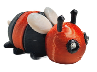 Dieymond Eyes Bumble Bee & Bee Hive Tiny Articulated 3d Printed Fidget Toy Choose Color