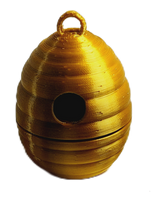 Dieymond Eyes Bumble Bee & Bee Hive Tiny Articulated 3d Printed Fidget Toy Choose Color