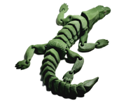 Flexi-Mech Komodo Dragon Flexible Fully Articulated 3d Printed Reptile Fidget Toy