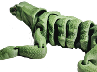 Flexi-Mech Komodo Dragon Flexible Fully Articulated 3d Printed Reptile Fidget Toy