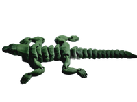 Flexi-Mech Komodo Dragon Flexible Fully Articulated 3d Printed Reptile Fidget Toy