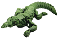Flexi-Mech Komodo Dragon Flexible Fully Articulated 3d Printed Reptile Fidget Toy