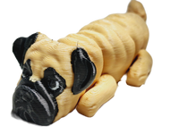 Flexibabies Cute Mini Puppy Fully Articulated 3d Printed 3.5" Baby Dog Fidget Toy