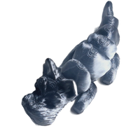 Flexibabies Cute Mini Puppy Fully Articulated 3d Printed 3.5" Baby Dog Fidget Toy