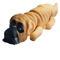 Flexibabies Cute Mini Puppy Fully Articulated 3d Printed 3.5" Baby Dog Fidget Toy