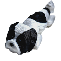 Flexibabies Cute Mini Puppy Fully Articulated 3d Printed 3.5" Baby Dog Fidget Toy