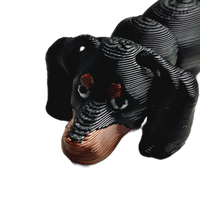 Flexibabies Cute Mini Puppy Fully Articulated 3d Printed 3.5" Baby Dog Fidget Toy