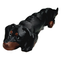 Flexibabies Cute Mini Puppy Fully Articulated 3d Printed 3.5" Baby Dog Fidget Toy