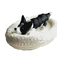 Flexibabies Cute Mini Puppy Fully Articulated 3d Printed 3.5" Baby Dog Fidget Toy