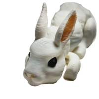 Fleximech Cute Mini Bunny Rabbit Articulated 3d Printed 3.5" baby rabbit Fidget Toy