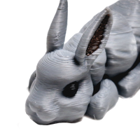 Fleximech Cute Mini Bunny Rabbit Articulated 3d Printed 3.5" baby rabbit Fidget Toy