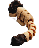 FlexiMech Baby Lion 2.5" Articulated 3d Printed Flexible Jungle Animal Fidget Toy