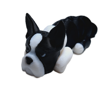 Flexibabies Cute Mini Puppy Fully Articulated 3d Printed 3.5" Baby Dog Fidget Toy