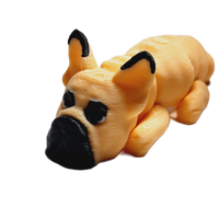 Flexibabies Cute Mini Puppy Fully Articulated 3d Printed 3.5" Baby Dog Fidget Toy
