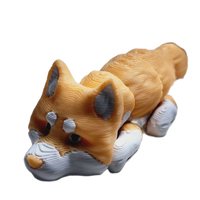 Flexibabies Cute Mini Puppy Fully Articulated 3d Printed 3.5" Baby Dog Fidget Toy