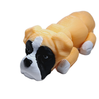 Flexibabies Cute Mini Puppy Fully Articulated 3d Printed 3.5" Baby Dog Fidget Toy