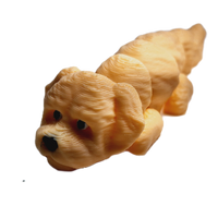 Flexibabies Cute Mini Puppy Fully Articulated 3d Printed 3.5" Baby Dog Fidget Toy