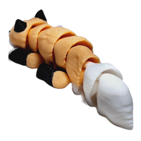 Fleximech Cute Mini Fox Articulated 3d Printed 3.25" baby fox Fidget Toy