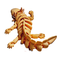 Fleximech Axolotl Amphibian Articulated 3d Printed 8" Sea Creature Pet Fidget Toy Figure
