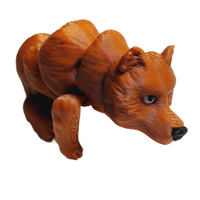 Fleximech Mini Bear Articulated 3d Printed 3" Baby Cub Fidget Toy Figure