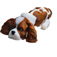 Flexibabies Cute Mini Puppy Fully Articulated 3d Printed 3.5" Baby Dog Fidget Toy