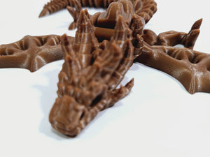 FlexiMech Zombie War Dragon Articulated 3d Printed  Mechanical Fidget Toy Choose Color