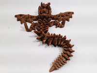 FlexiMech Zombie War Dragon Articulated 3d Printed Mechanical Fidget Toy Choose Color