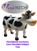 Fleximech Cartoon Farm Dairy Cow Flexible Fully Articulated 3d Printed Fidget Toy