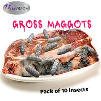 Fleximech Gross Maggots Set Of 10 Articulated Fidget Toy Insects Choose Color