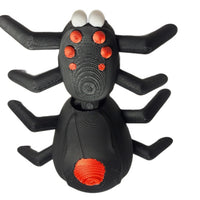 FlexiMech Black Widow Spider Fully Articulated 3d Printed Insect Fidget Toy