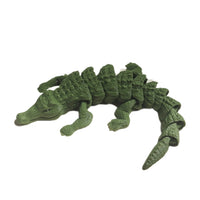 FlexiMech Crocodile 3d Printed American Alligator Flexible Articulated Toy