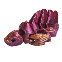 Flexibabies Cute Micro Baby Beta Fish Articulated 3d Printed 1.5" Fidget Toy