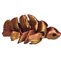 Flexibabies Cute Micro Baby Beta Fish Articulated 3d Printed 1.5" Fidget Toy