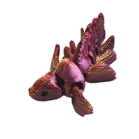 Flexibabies Cute Micro Baby Beta Fish Articulated 3d Printed 1.5" Fidget Toy