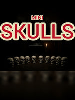 FlexiMech Mini Skulls .5" Detailed 3d Printed Human Skull Set Of 10 Choose Color