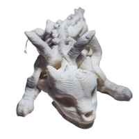FlexiMech Baby Skelly Dragon 2.5" Long Flexible Fully Articulated 3d Printed Skeleton Fidget Toy (Copy)